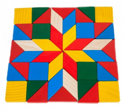 Дерев`яна іграшка Мозаїка "Геометрія" ТАТО МЗ-001 (2000001182048) (349876)