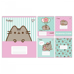 Зошит 18 аркушів клітинка Yes Pusheen Candy