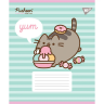 Зошит 18 аркушів клітинка Yes Pusheen Candy