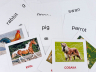 Картки міні Свійські тварини (110х110 мм) (Укр/Англ) Зірка 65945 (4826176340032) (286283)