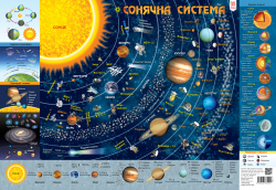 Плакат дитяча карта сонячної системи А2 Зірка 76858 (9789663332901) (286383)