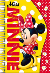 Блокнот для нотаток А6 формату, вирубка волна, пружина, Minnie Mouse 50 аркушів № 2- 2 (262585)