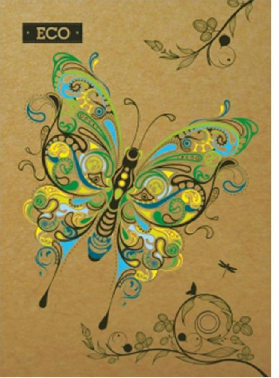 Блокнот А5, Еко папір - 96арк., тверда обкл.№4 (233286)