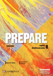 НУШ Англійська мова 8 клас. Робочий зошит. Prepare Ukrainian Edition (Укр/Анг) Лінгвіст (9786178290627) (551187)