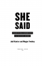 Вона розповіла. Викриття сексуального насильства і становлення руху #MeToo. Джоді Кантор, Меґан Туей (Укр) Yakaboo Publishing (9786177544462) (512289)