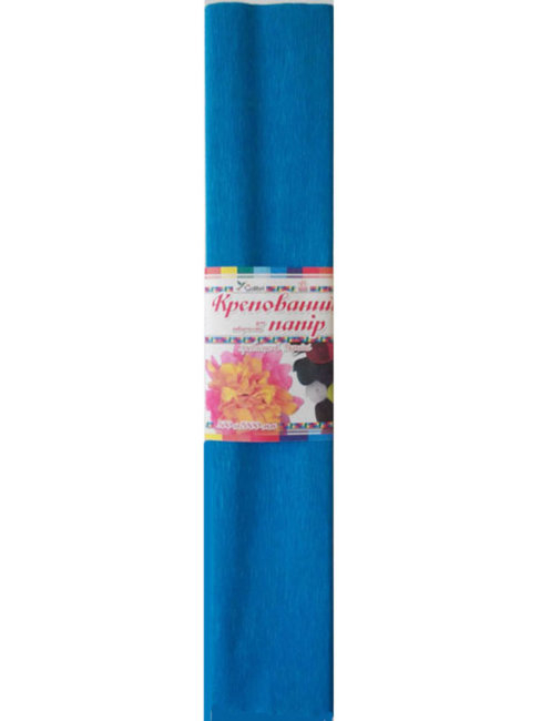 Папір кольоровий Крепований (бірюзовий) 500х2000 мм