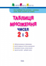 Таблиця множення чисел 2 і 3 (Укр) АРТ НШ11201У (9786177459001) (267691)
