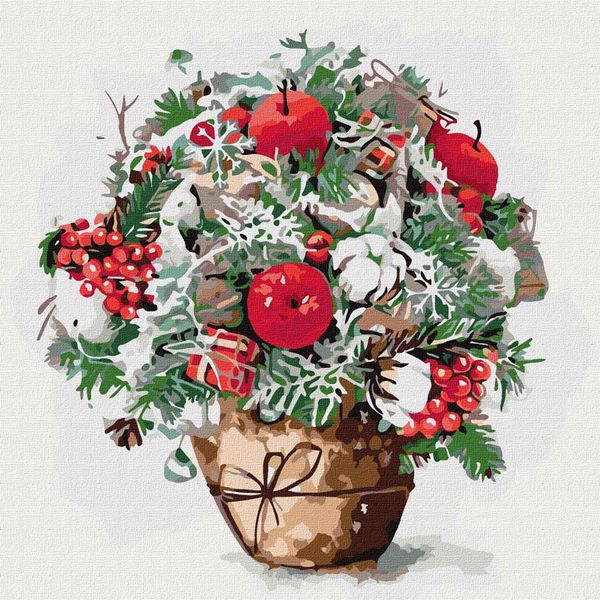 Картина за номерами "Яблуневий присмак" в обкладинці 40х40 см Ідейка КНО3026 (4823104305194) (445493)