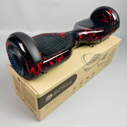 Гіроборд 6.5" Чорний з червоними блискавками. Smart Balance 90002 (455993)