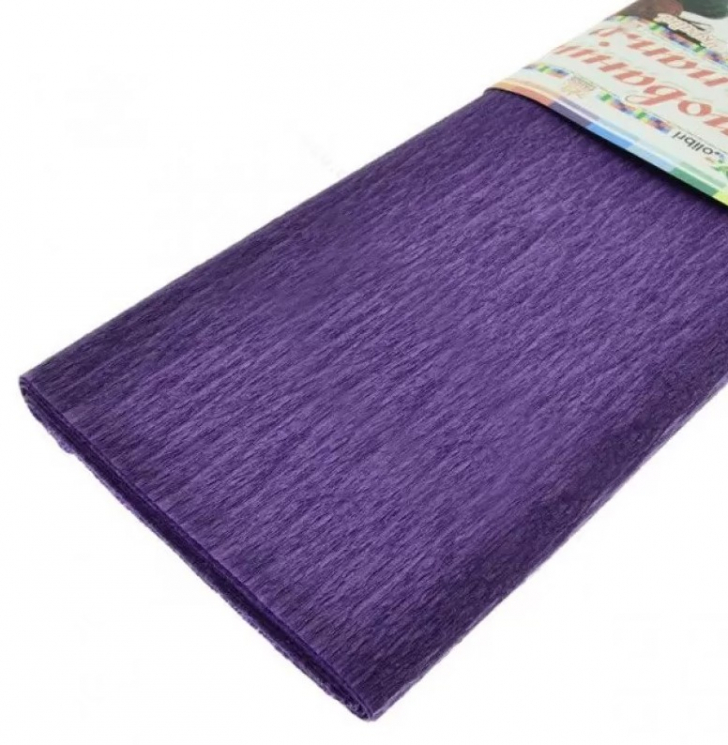 Папір кольоровий Крепований (фіолетовий) 500х2000 мм