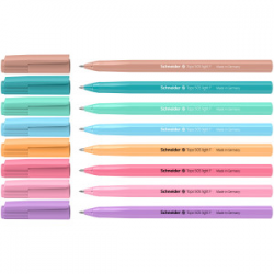 Ручка кулькова SCHNEIDER TOPS PASTEL /S150520/ СИНЯ, 0,5 мм. корпус асорті