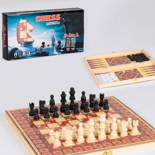 Шахи, шашки, нарди 3 в 1 "Chess" (6900067368195) (436696)