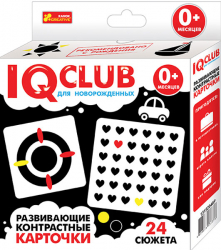 6360Р Развивающие контрастные карточки для младенцев 0+ "IQ-club для детей" 13152049Р Ranok-Creative (4823076137373) (288698)